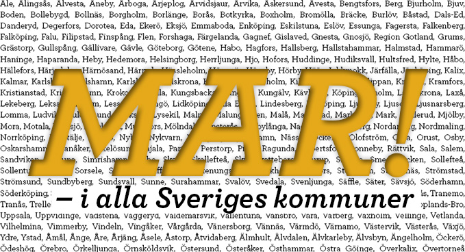 MAR – i alla Sveriges kommuner