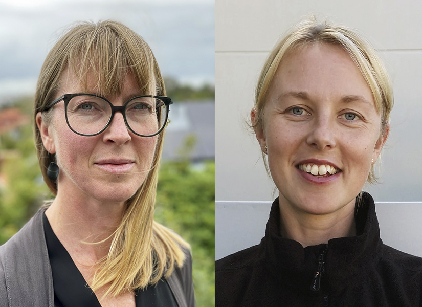 Moa Löfgren Bergérus och Linnea Arvidsson